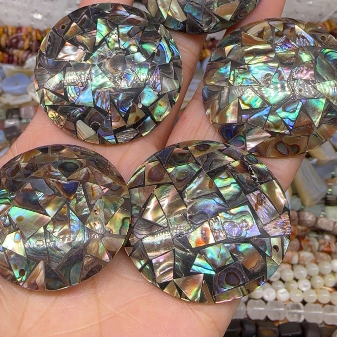 玛瑙/玉髓合金珠宝半成品鲍鱼贝