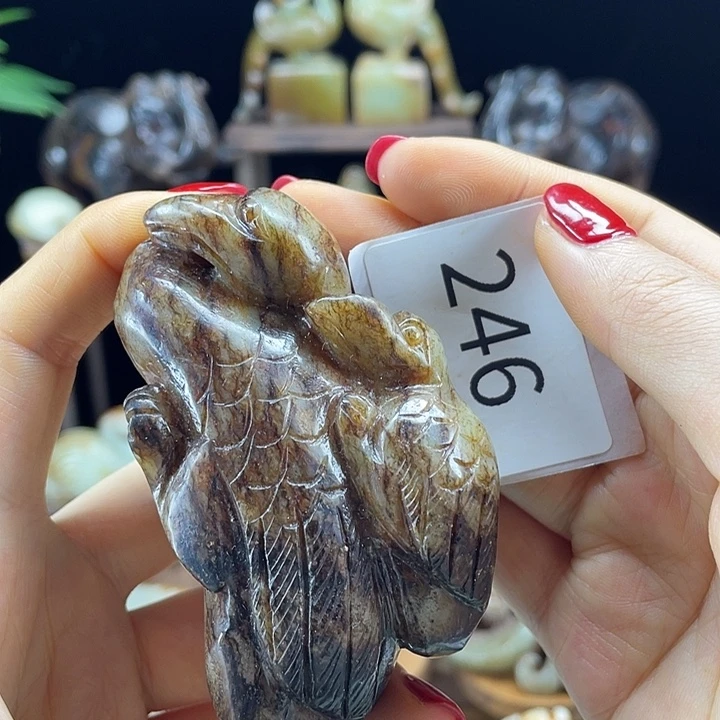 和田玉未镶嵌挂件