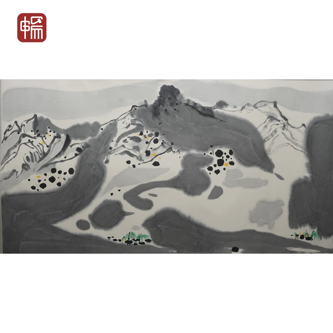 T1294 近现代《春雪》70*135（8.5平尺）纸本镜片  FL