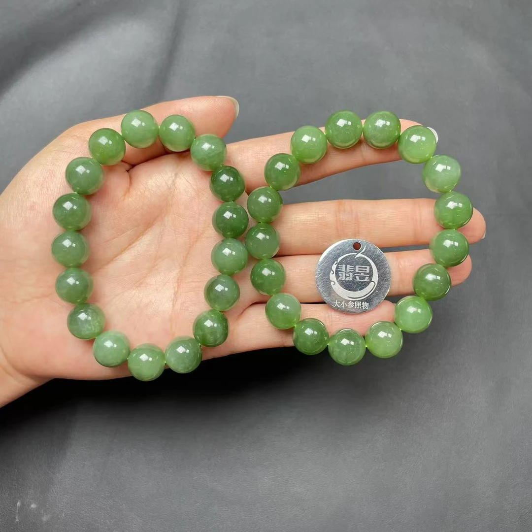 翡昱-N3-39158-617-和田玉手串/约11+/约17颗/-多样性发其一-C