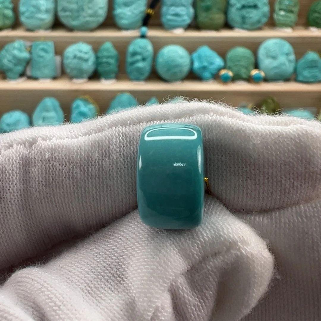 未镶嵌绿松石直切珠13x7.9mm