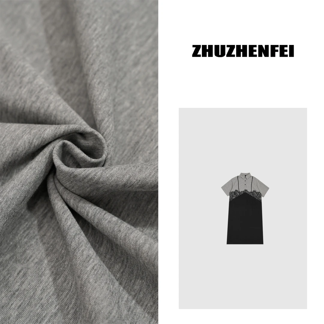 ZHUZHENFEI【假两件】白色假两件宽松减龄舒适百搭连衣裙Z352193