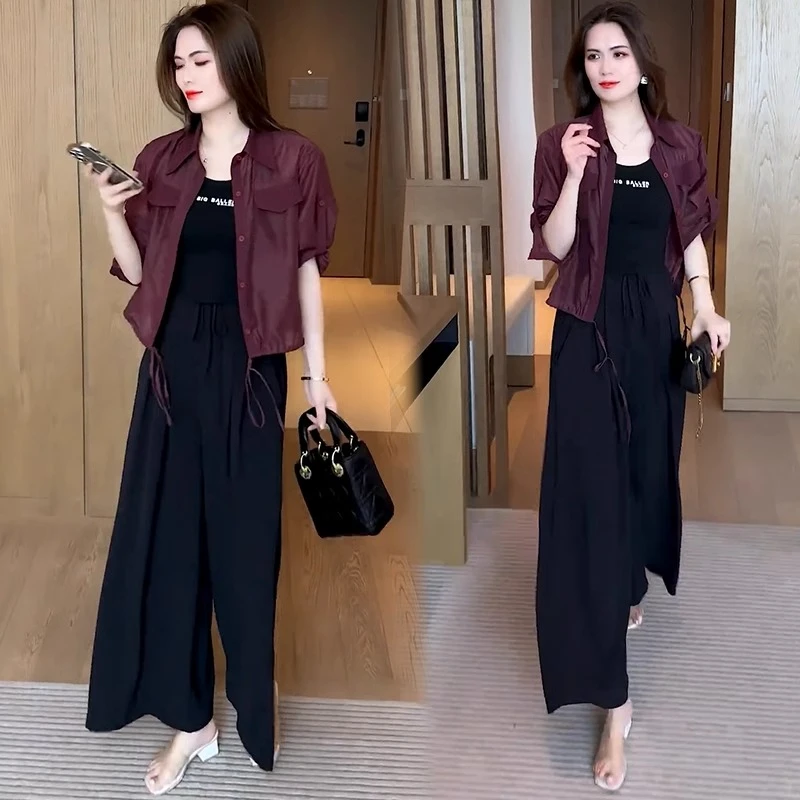 时尚衬衫女2025夏季新款气质显瘦小个子短款轻薄上衣休闲百搭小衫