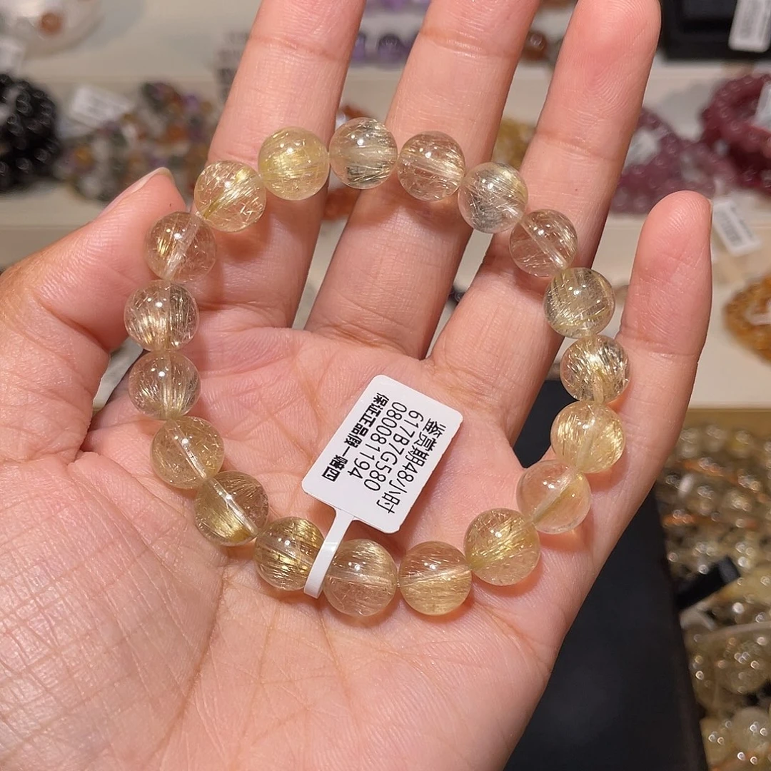 冰***冰水晶手链未镶嵌顺发金发10m