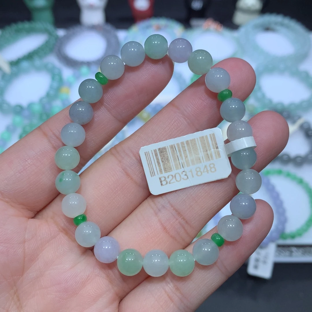 翡翠未镶嵌手串天然