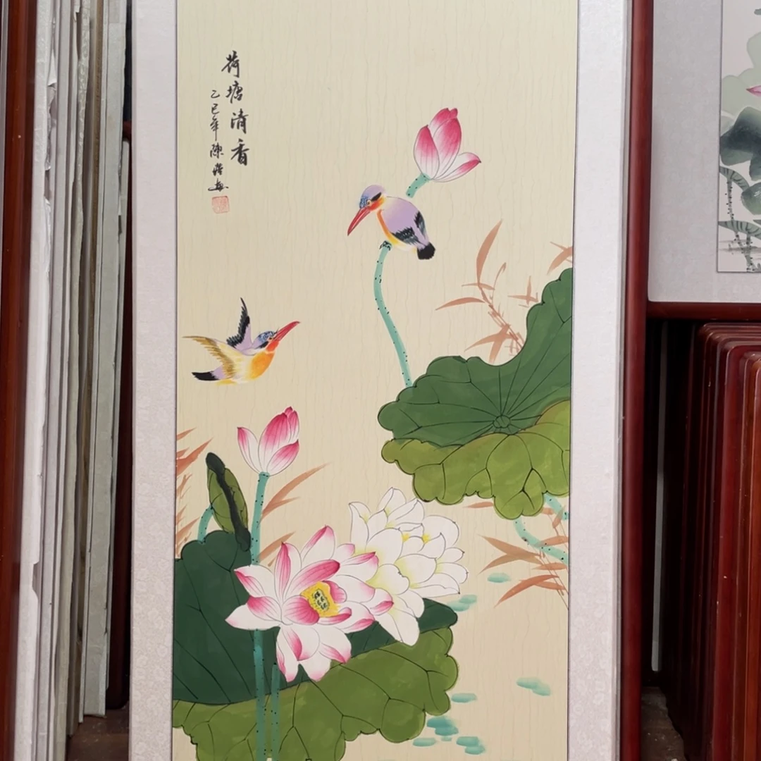 国画带框尺寸63*123厘米