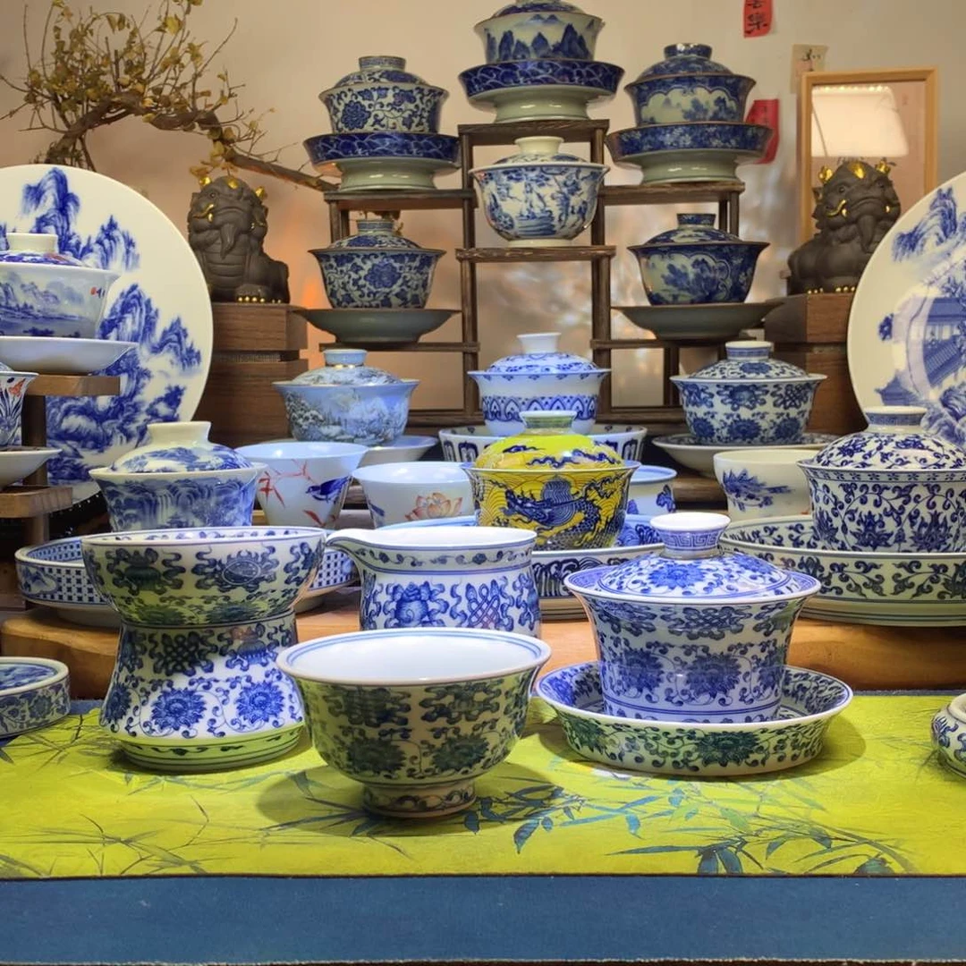 遇****景德镇陶瓷八宝套装