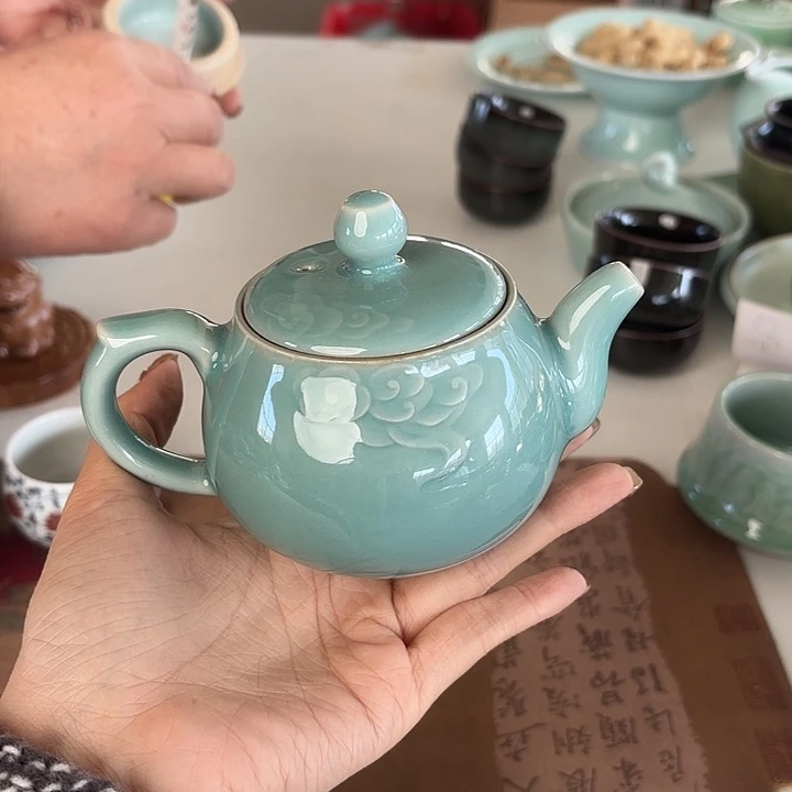 龙泉云间青瓷小米茶器