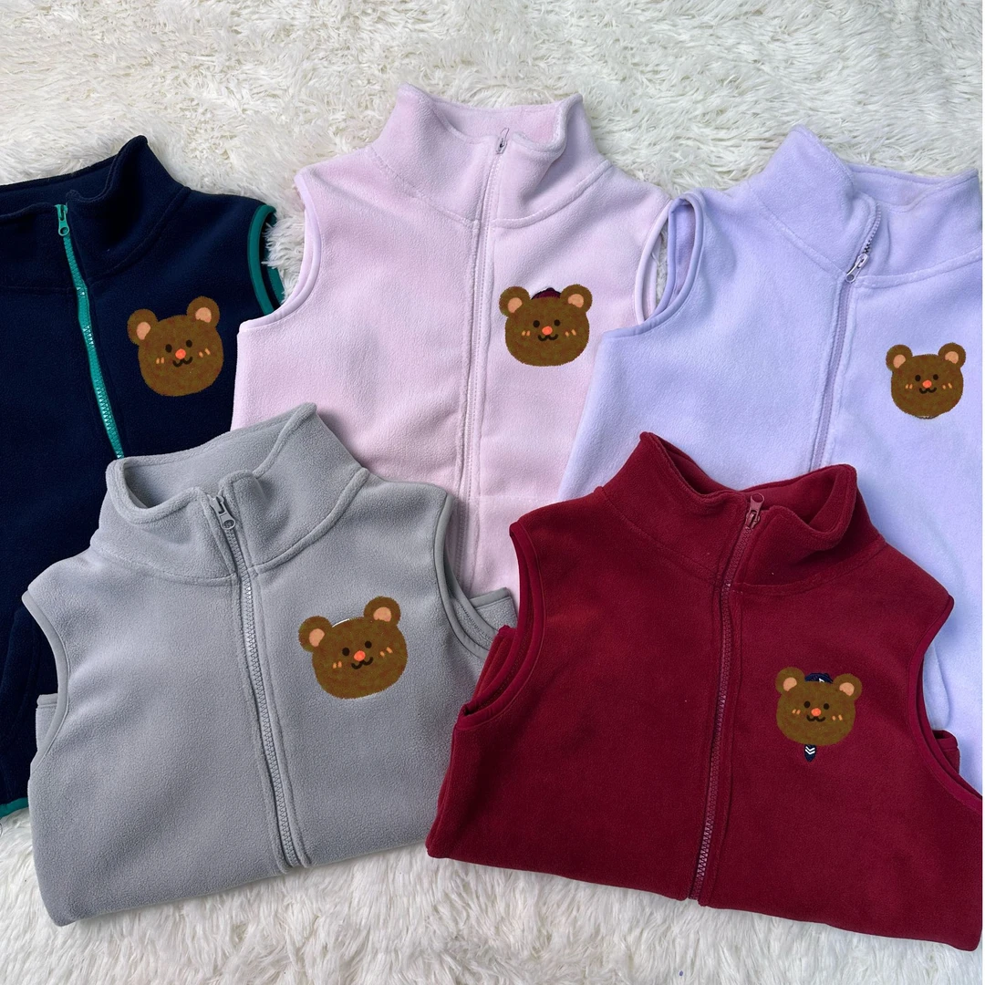 儿童摇粒绒秋冬马甲新款男童女童坎肩中大童外穿加绒保暖内搭背心