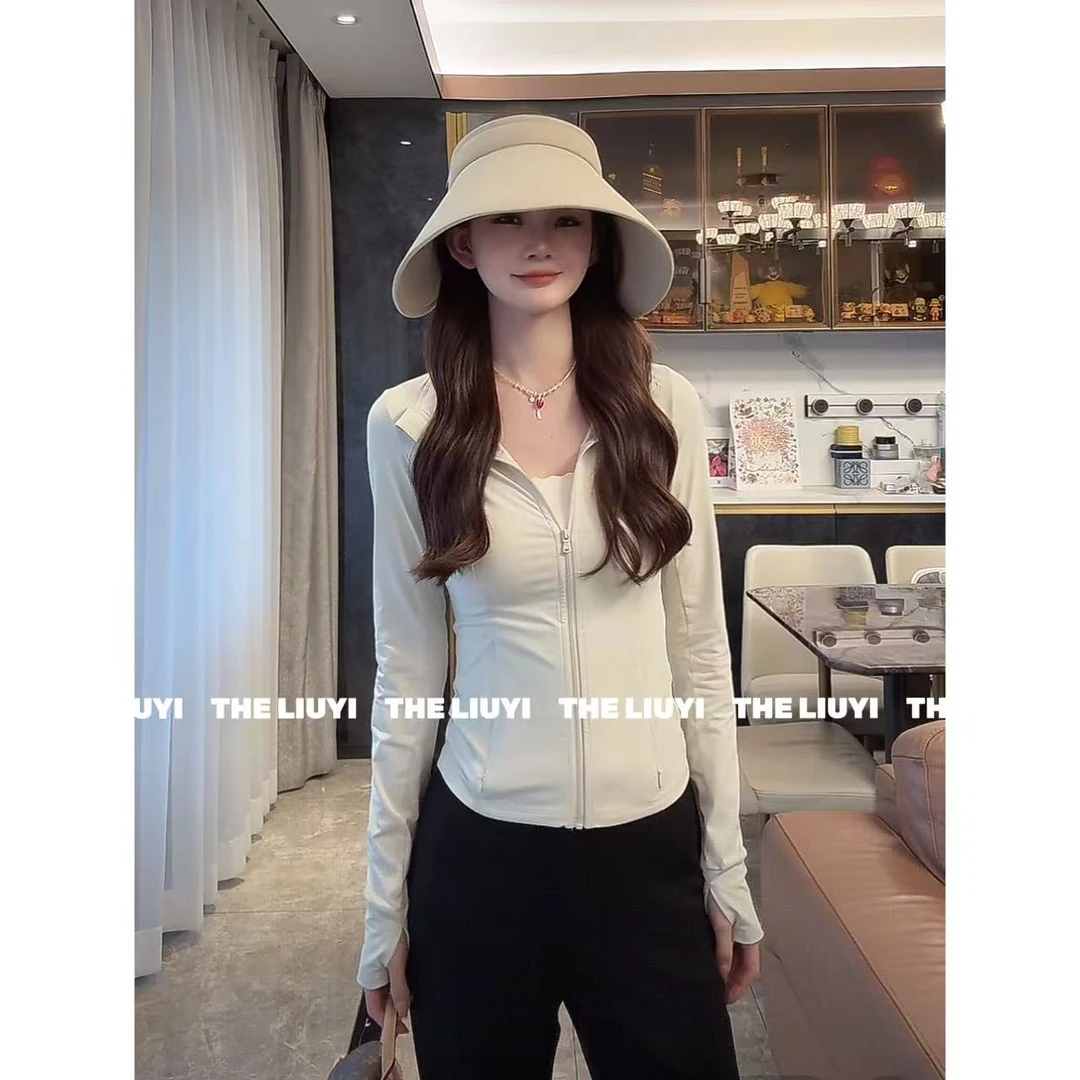 【LIUYI】lulu防晒~夏季UPF50+凉感收腰立领防晒外套54126