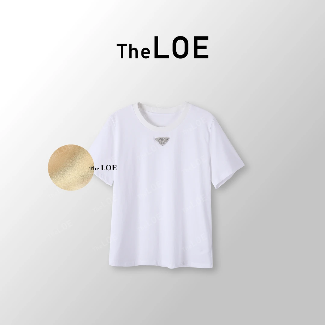 TheLOE/【三角T】 早春精致百搭小众纯棉T#02.13T-G3655