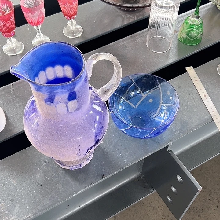 手柄款水晶玻璃手工雕刻水晶玻璃杯