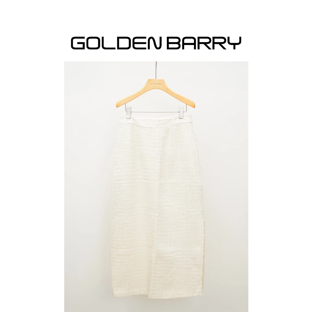 GOLDENBARRY【年终孤品】310065气质毛毛半裙