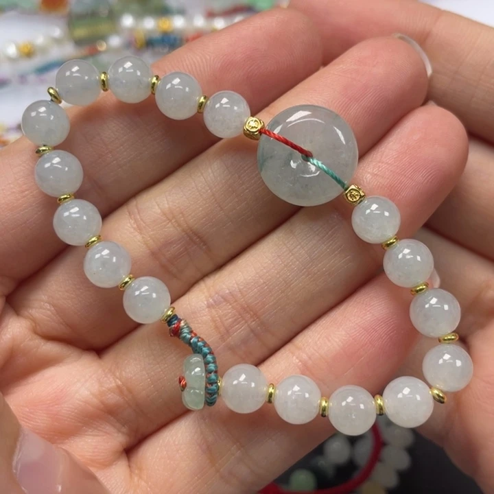 翡翠未镶嵌手串15-16手围