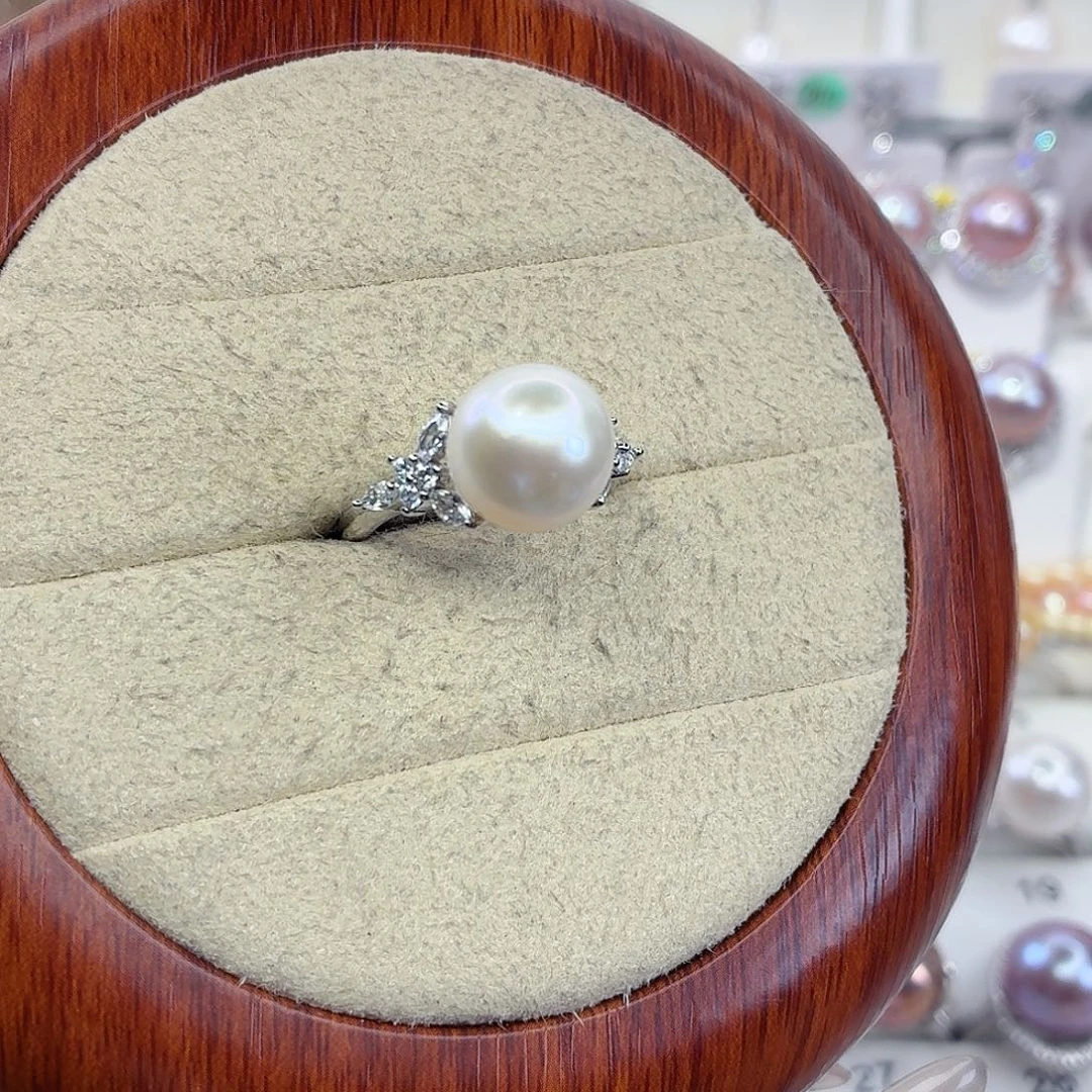 淡水珍珠合金戒指F