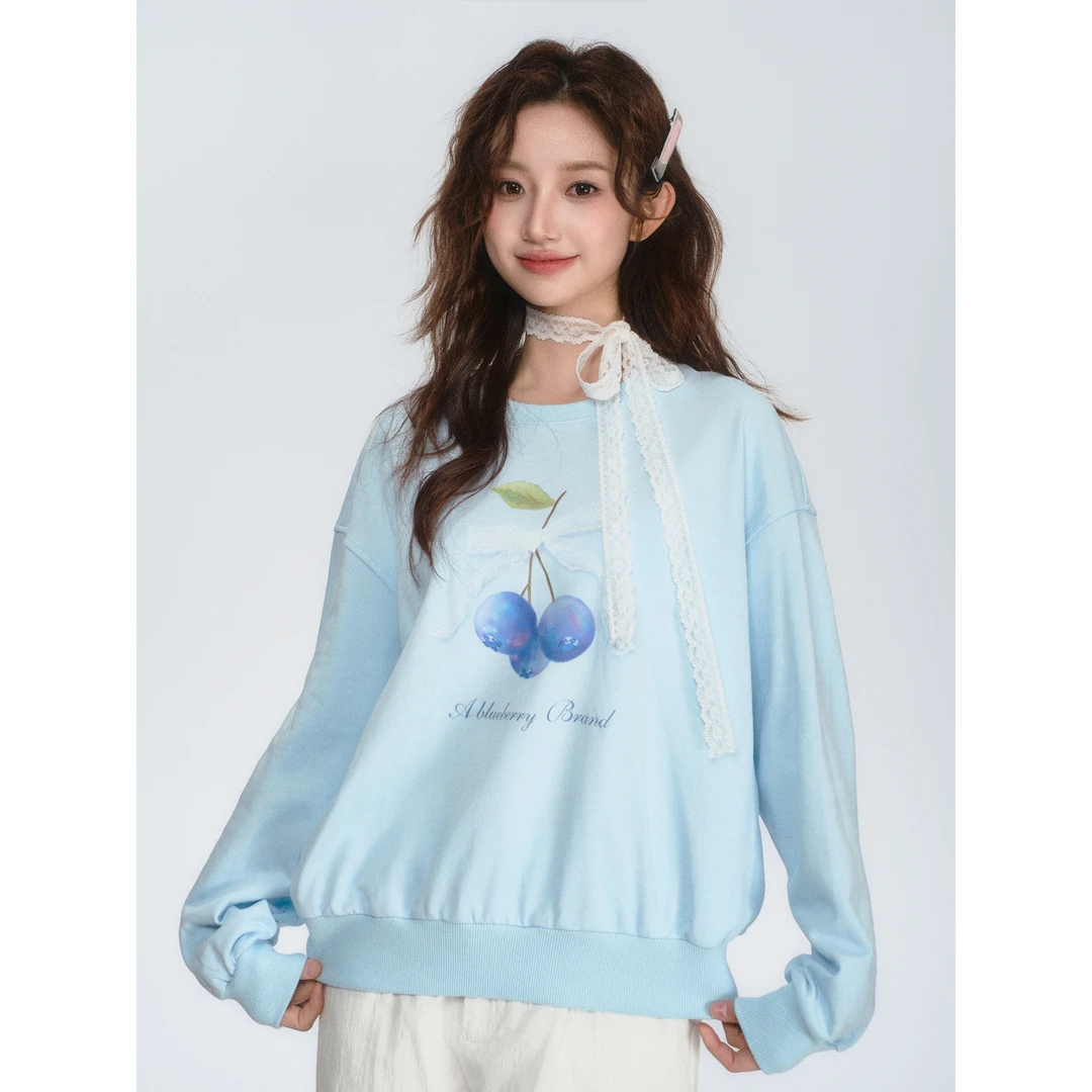 ablueberry蓝莓蝴蝶结卫衣BH131101