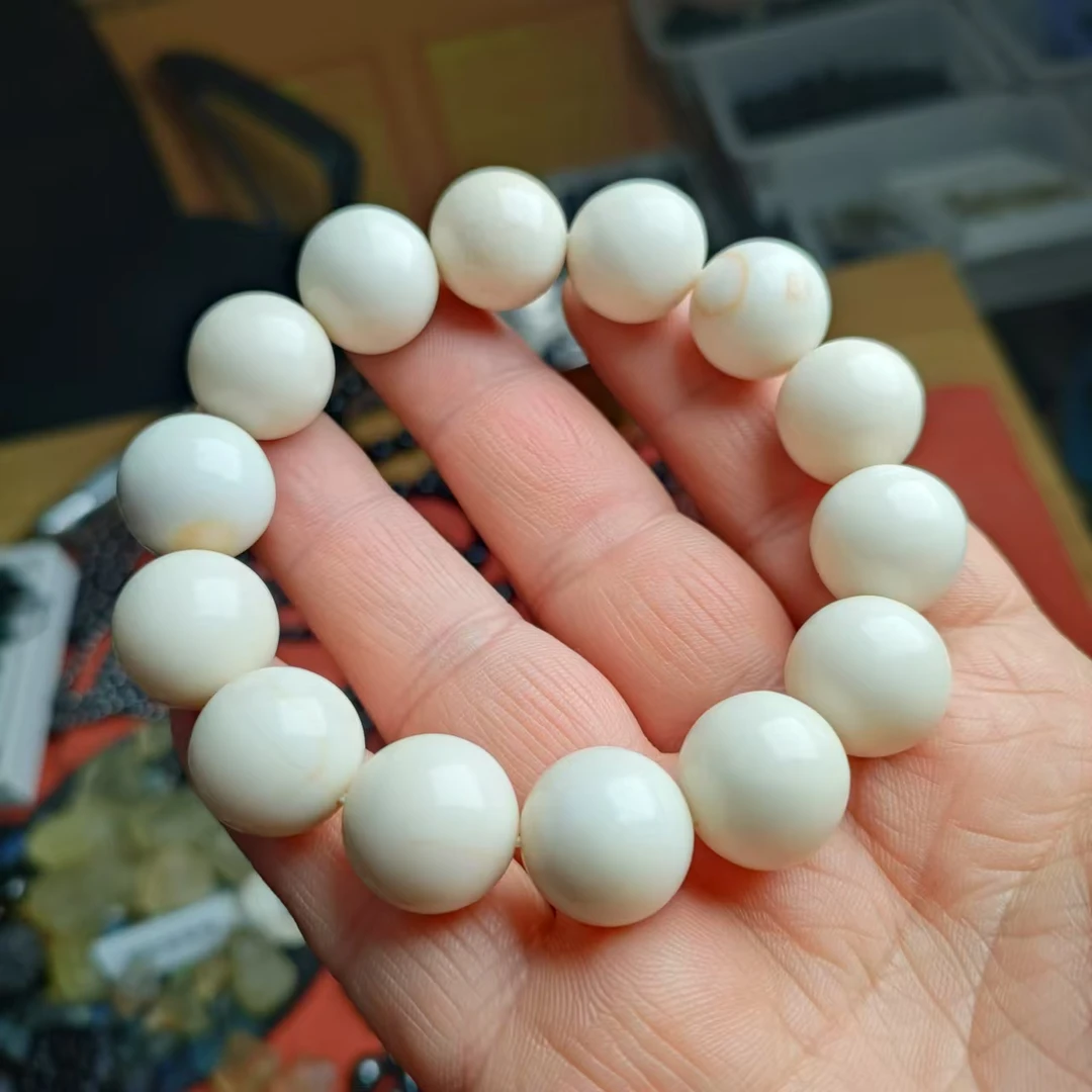 泰国龙宫白舍利幻化舍利12mm15mm+单圈玻璃珠尺寸自选