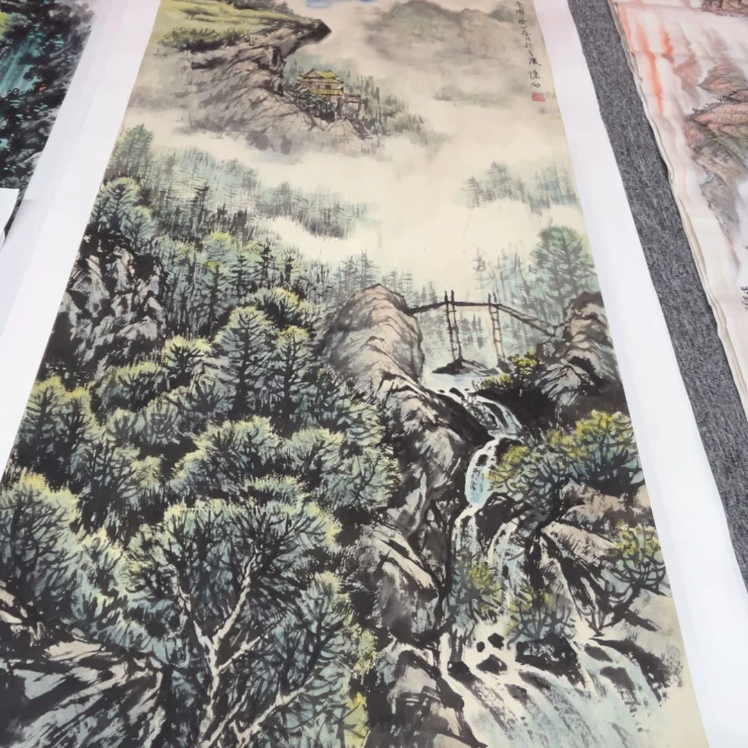 国画绘画作品多次