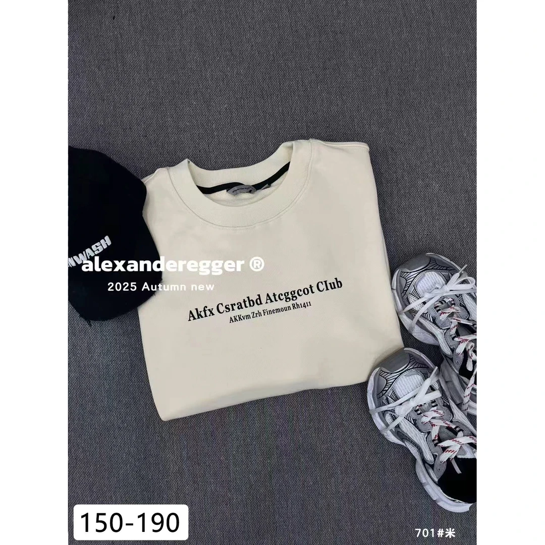 【8701-黑色】青少年春秋款潮品圆领卫衣