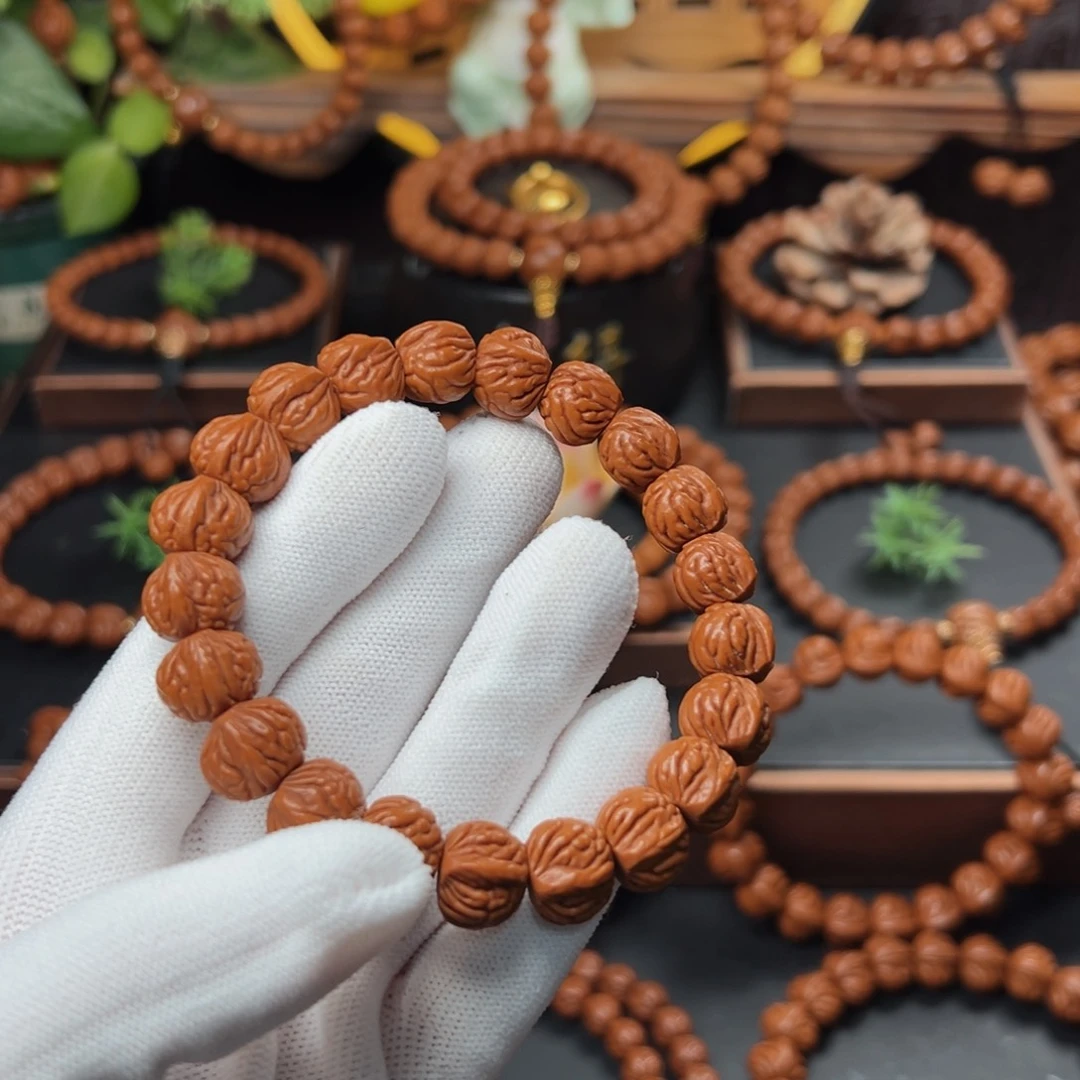 吊坠桃核X***g1.3双脊龙手串