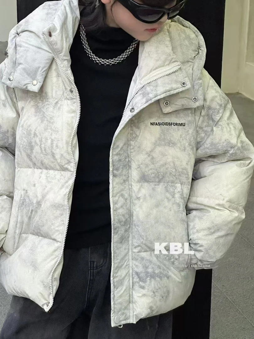 1086款冬季加厚绒服中大童韩版连帽保暖