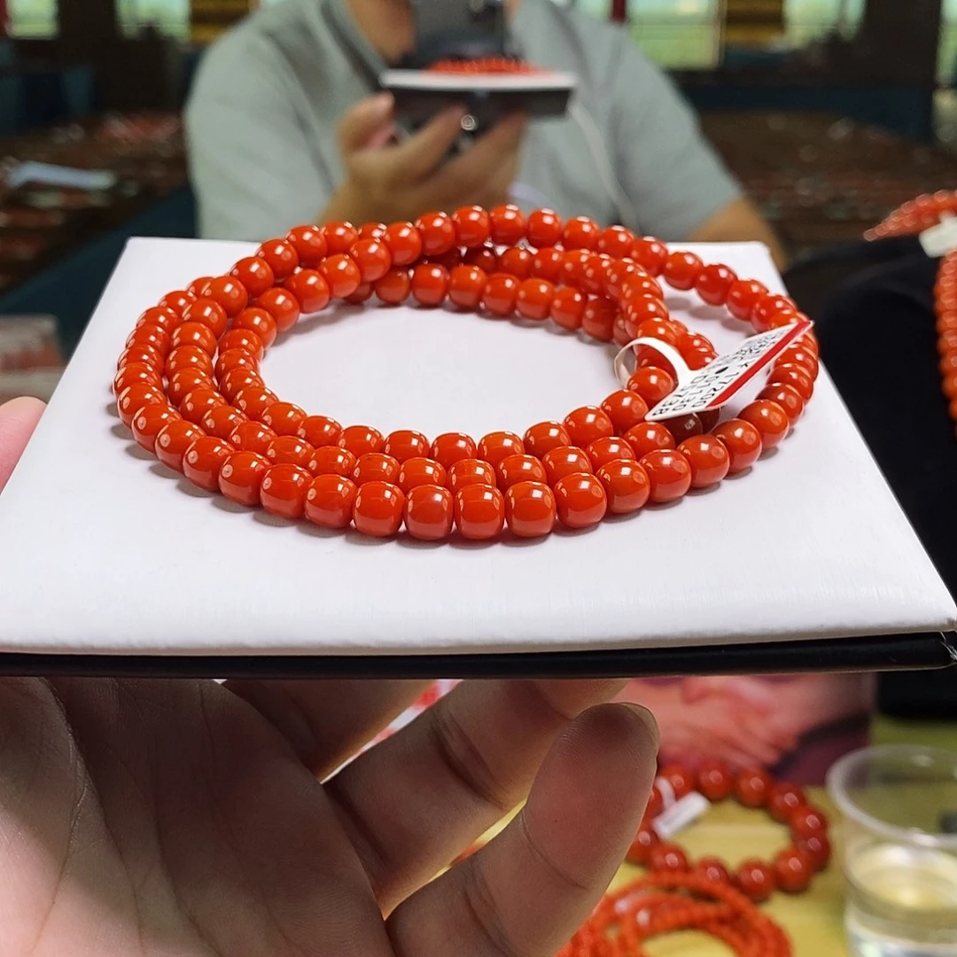南红玛瑙未镶嵌手链7mmm