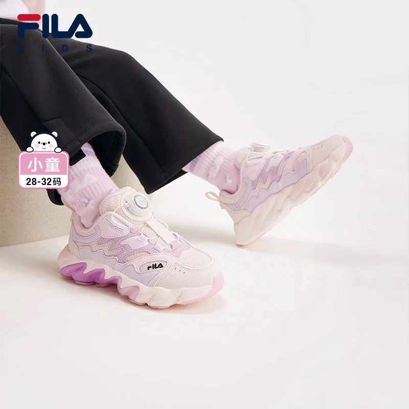 【斐乐儿童】2025年春季小童蕨草潮流时尚儿童舒适闪灯鞋K14B511606