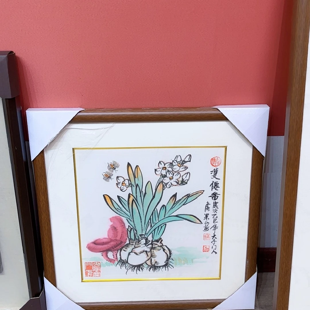 国画侯果山老师亲笔手绘作品朵