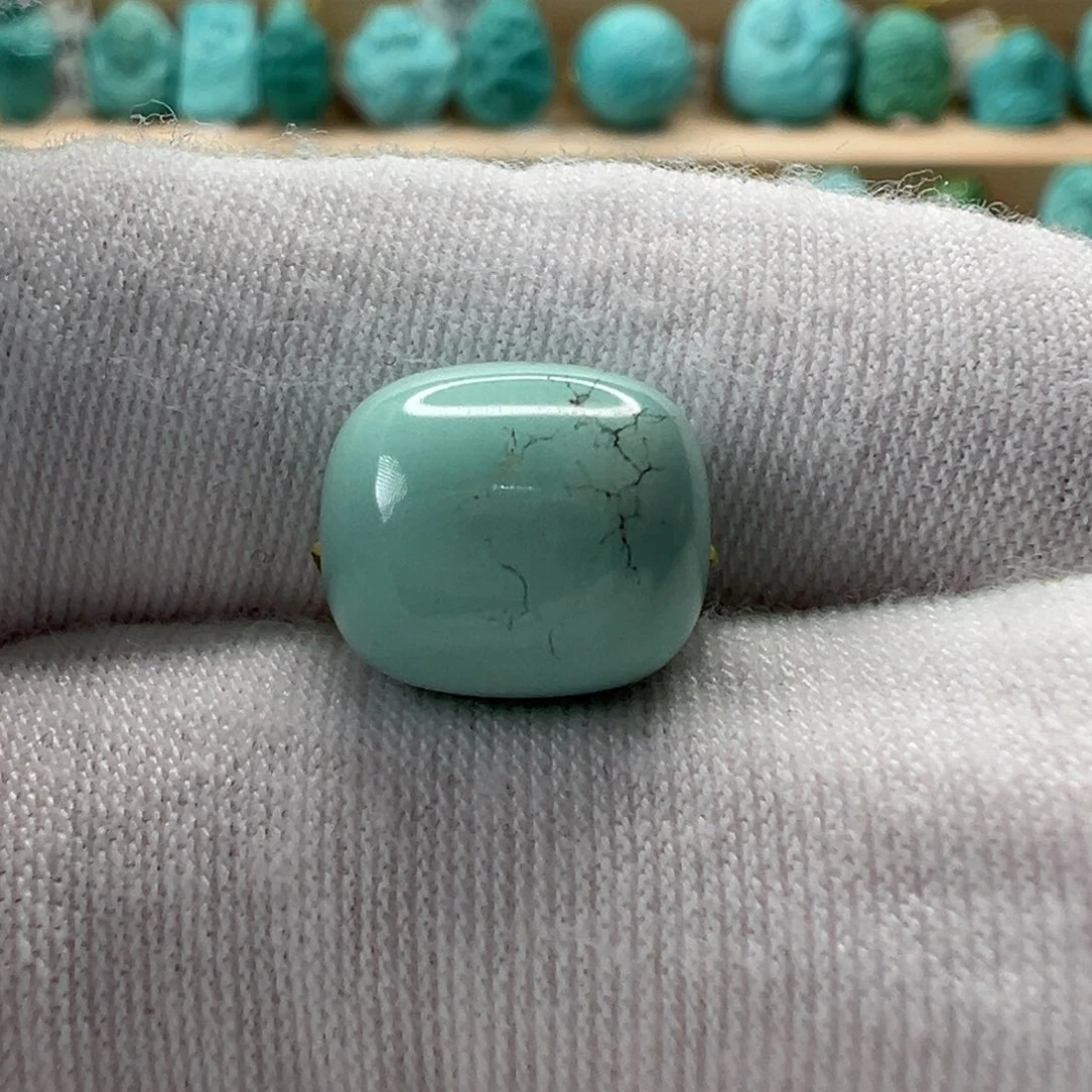 未镶嵌绿松石老型珠9.7mm