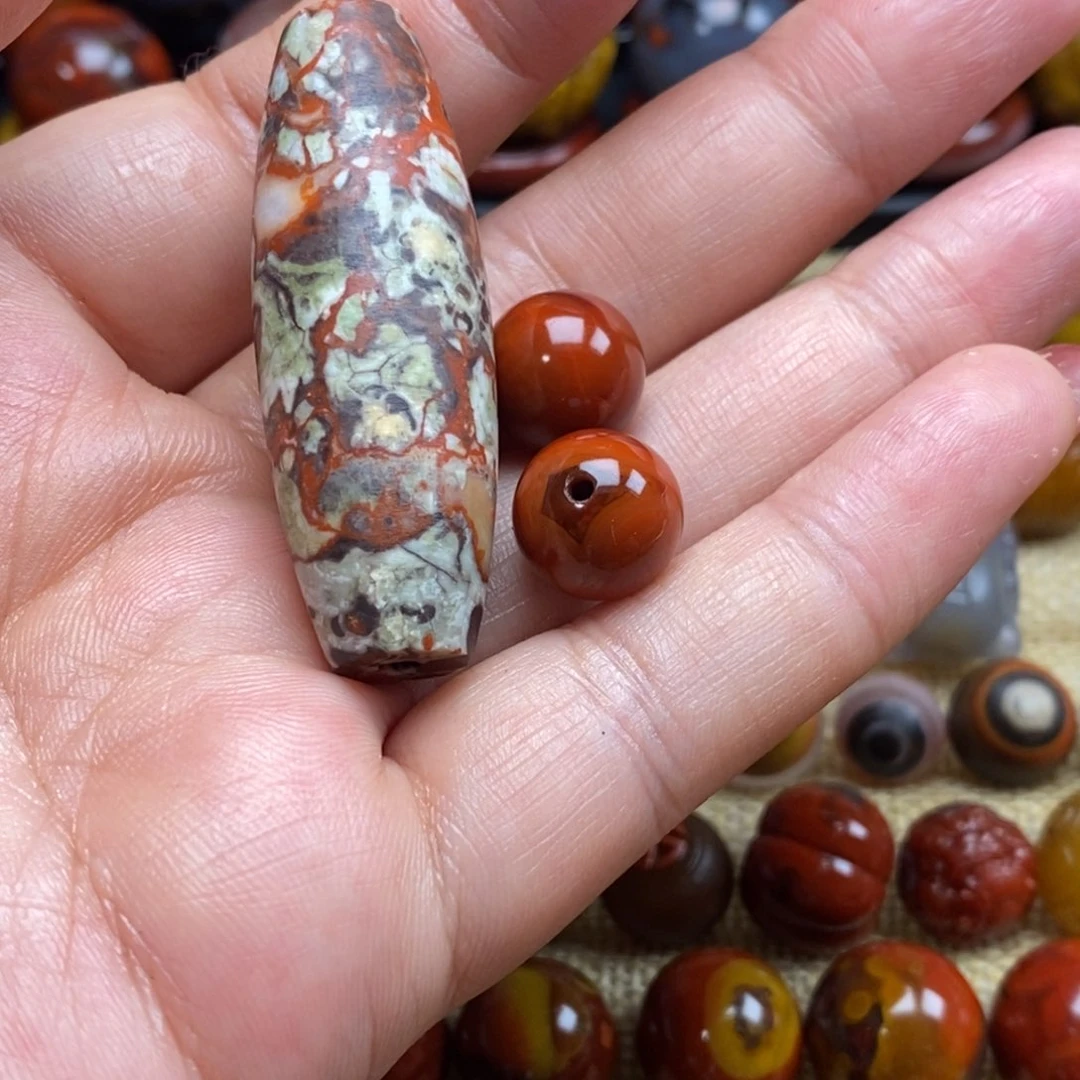 米***奥玛瑙/玉髓战国红玛瑙未镶嵌