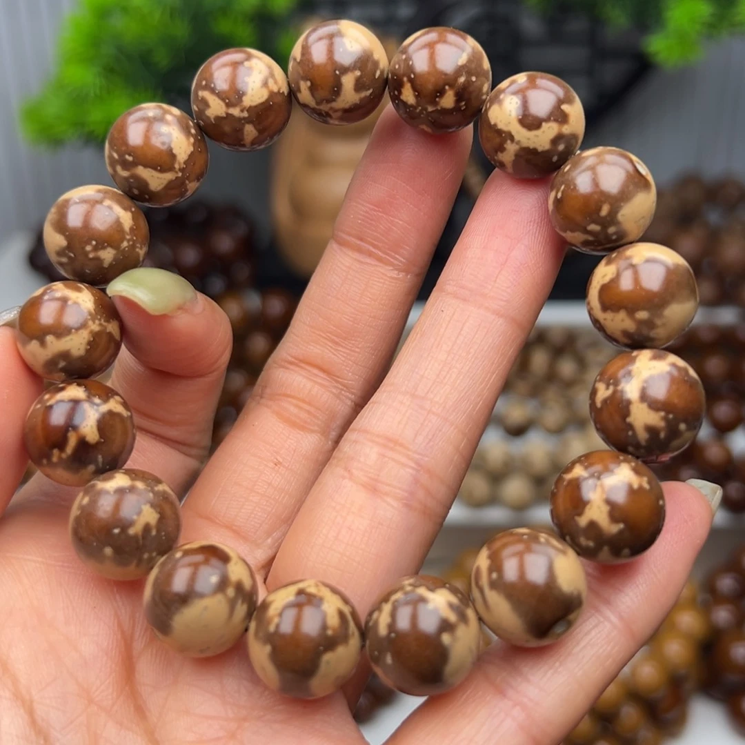 紫金鼠手串卡12+半实心熊猫