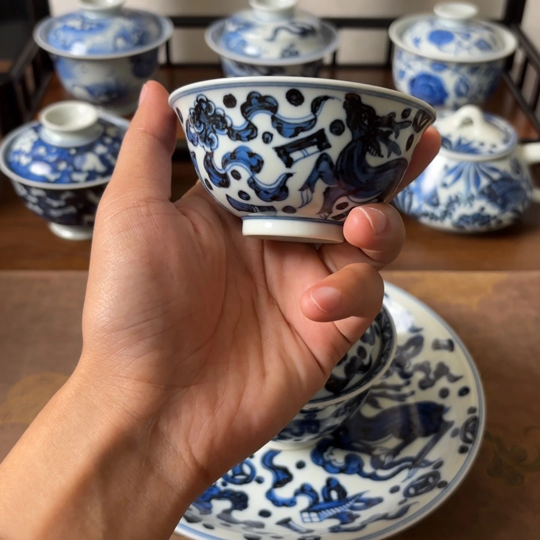 摆件景德镇手绘茶器