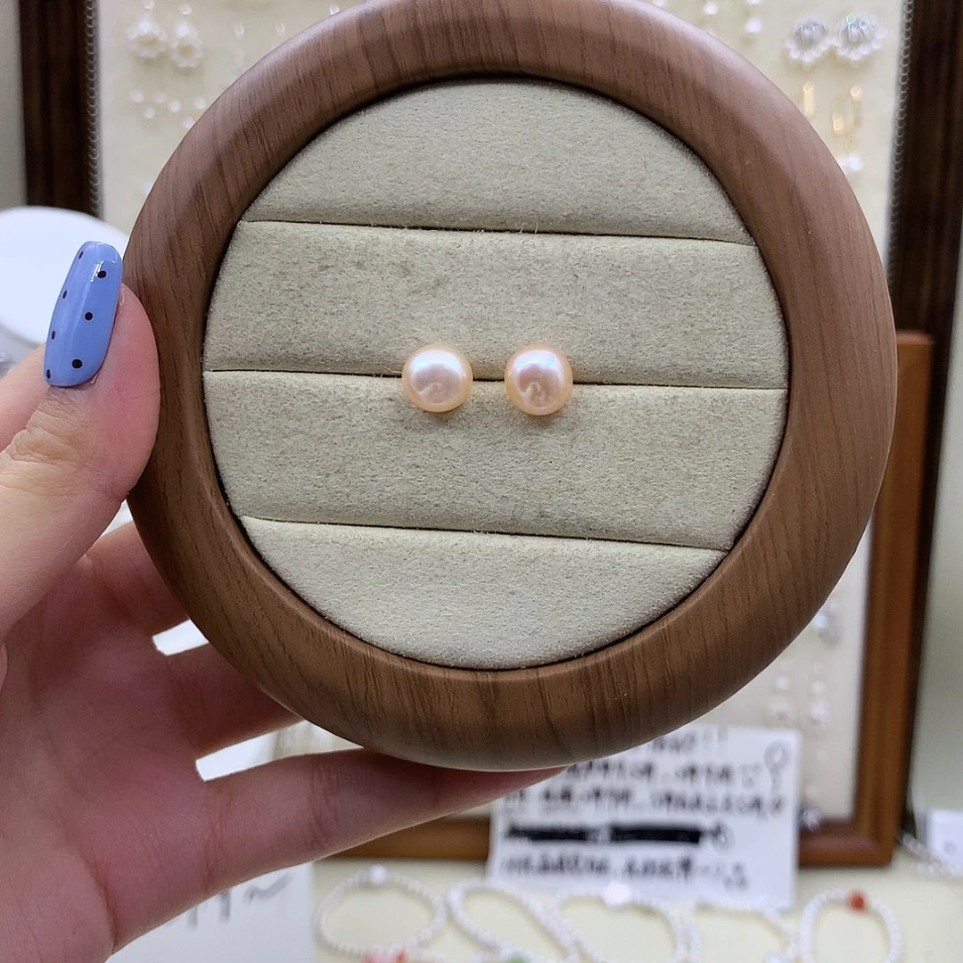 耳饰淡水珍珠银S925镶嵌