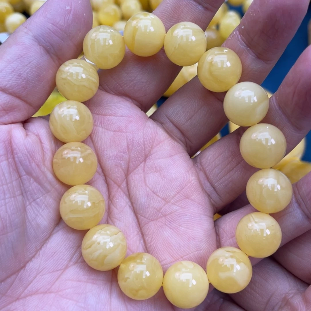 琥珀裸石未镶嵌琥珀蜜蜡12m m