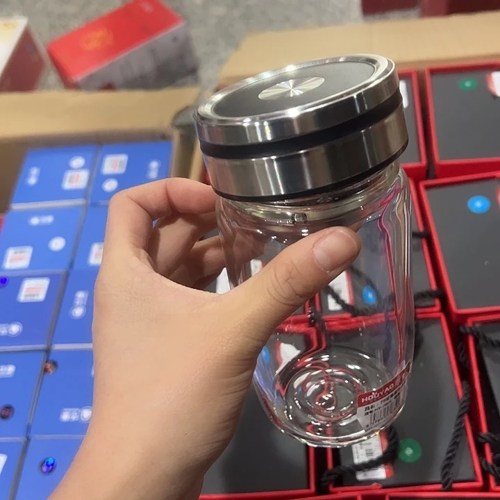 厚耀单层烫手玻璃杯500微瑕黑色