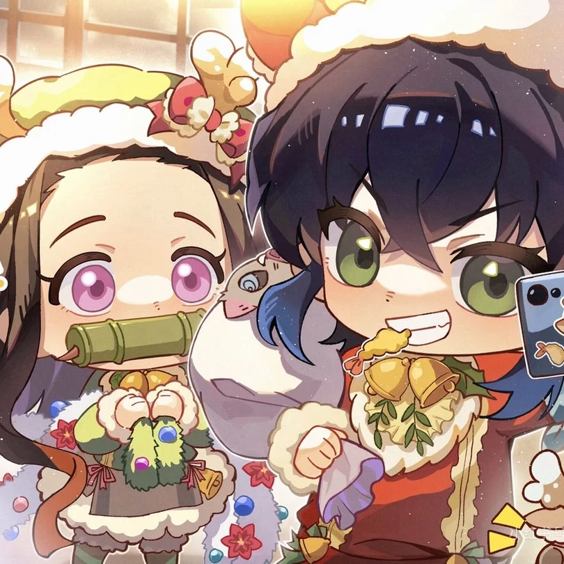 【圣诞满版立牌】鬼灭之刃圣诞满版同人二创立牌系列盲盒（代拆）