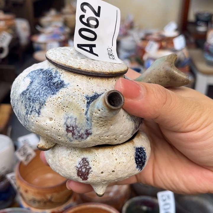全手工柴烧志野一壶一杯062一套