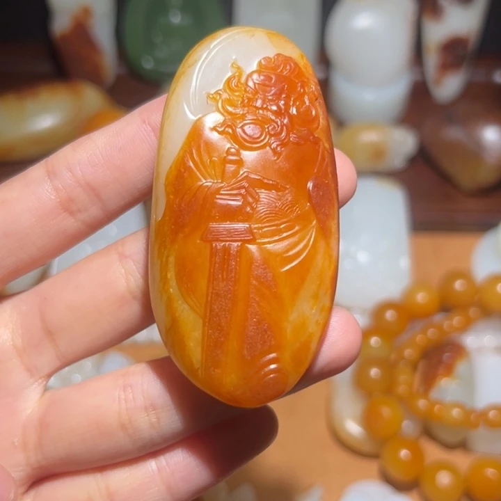 天***仙和田玉未镶嵌颈饰