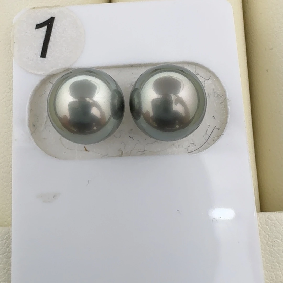 海水珍珠裸珠大溪地正圆微瑕9.4mm