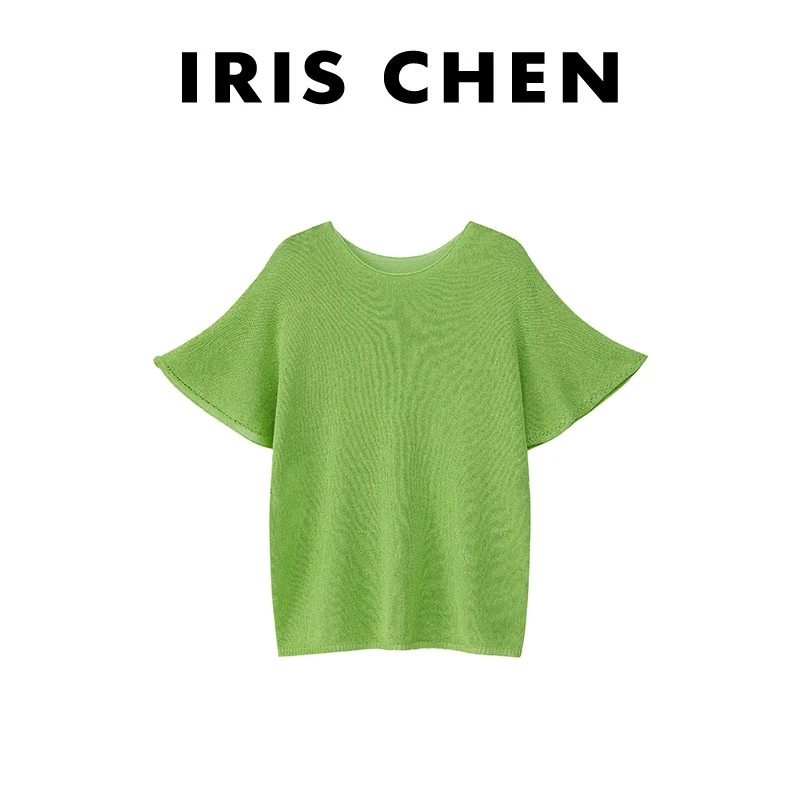 现货IRIS CHEN 新西兰 2025夏款棉质透气飞飞袖显瘦短袖25SY507