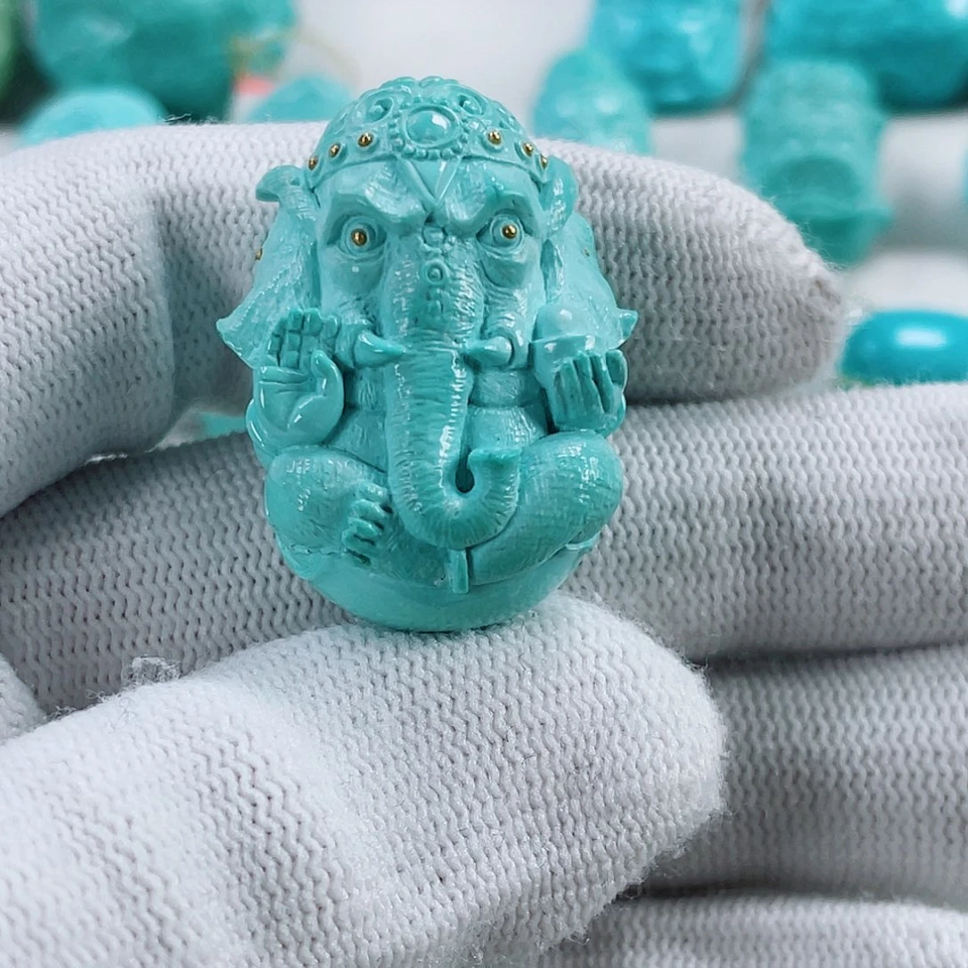 绿松石未镶嵌车挂