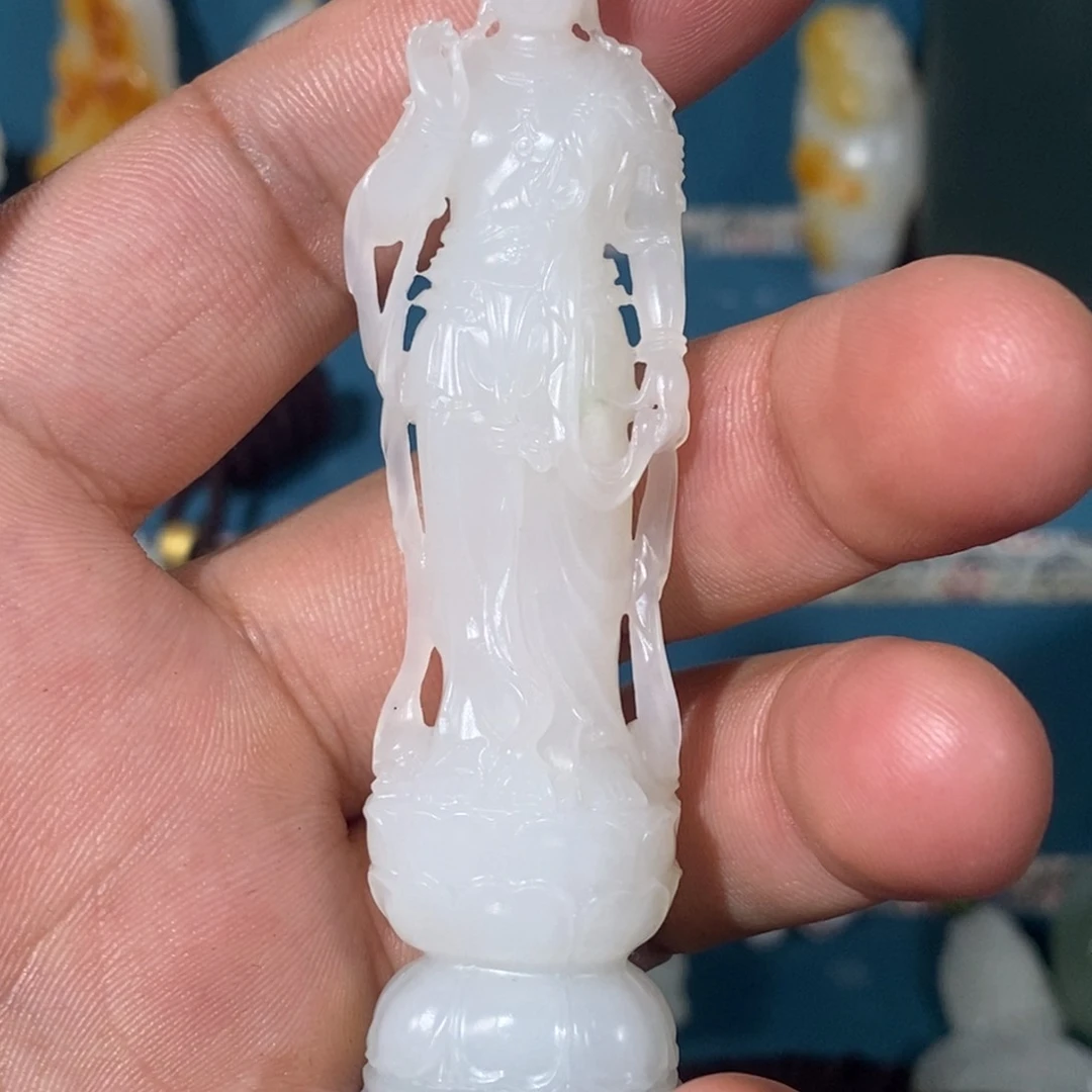 和田玉（糖玉）未镶嵌珠宝奇石摩*霍