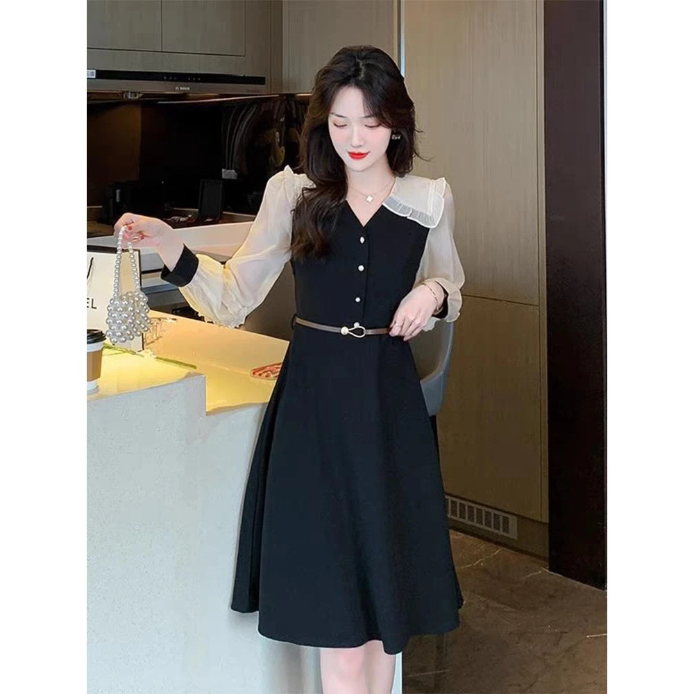 【HQ492】时尚春秋打底系列初春连衣裙春秋裙