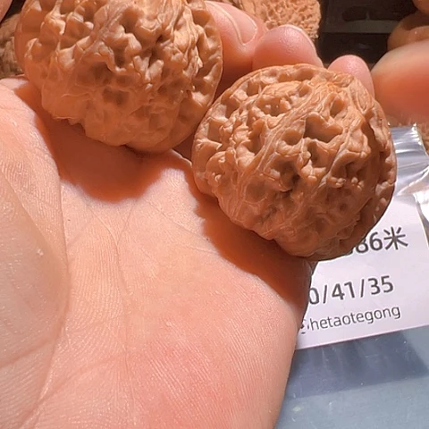 文玩核桃把件用****1三角白40