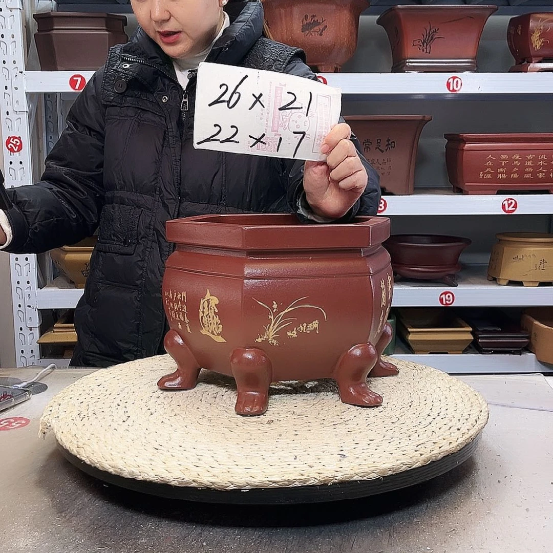 紫砂花盆紫砂花盆