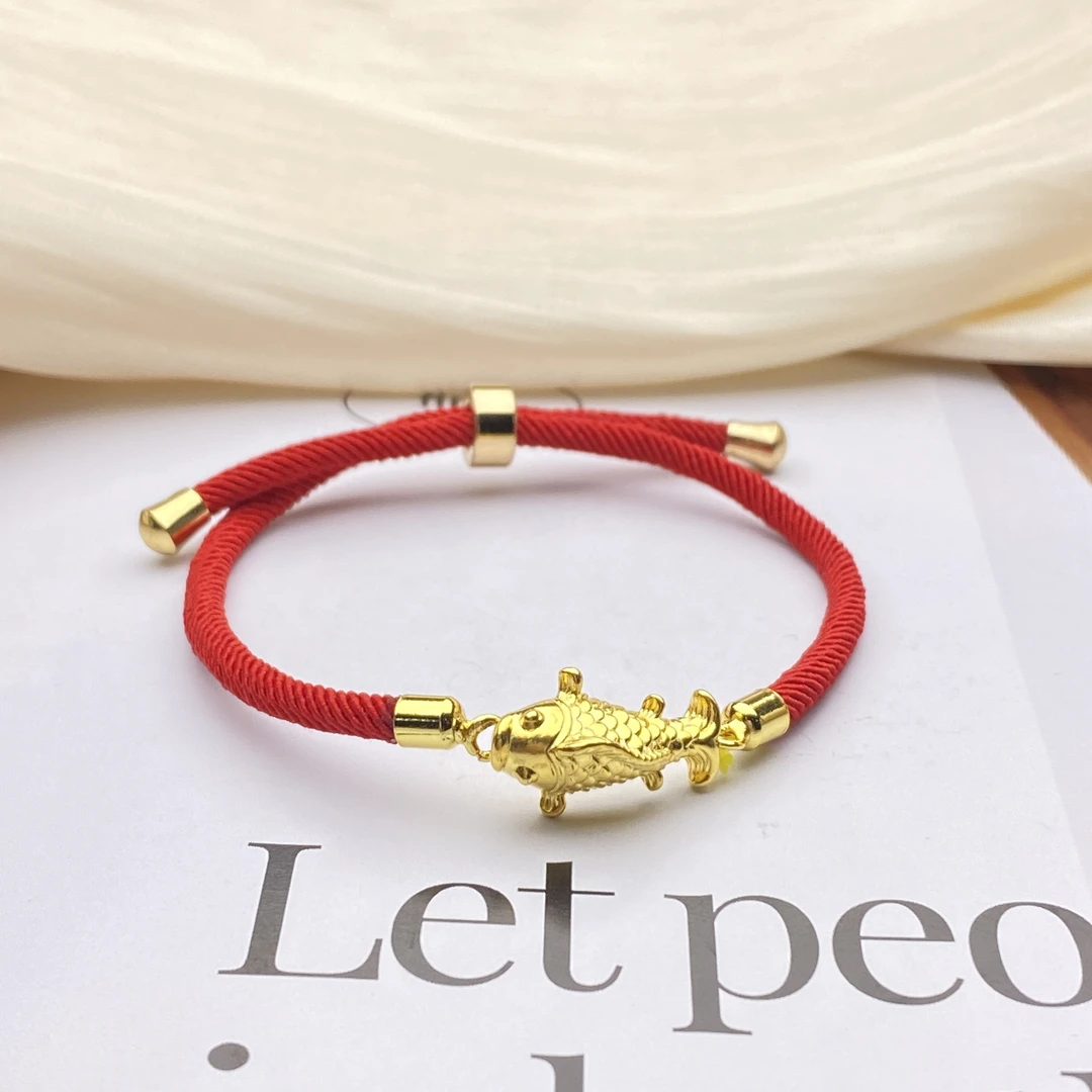 足银银制品 【小北珠宝】足银鱼手绳26-DH147X114 【尺寸约11*18mm】