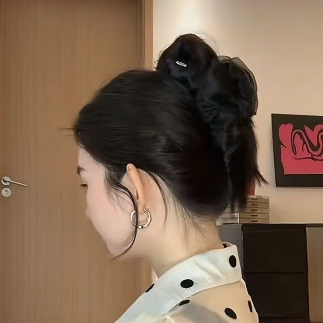 媛媛 【日夜流光】轻奢闪光褶皱小抓夹气质网红发夹#FL0805