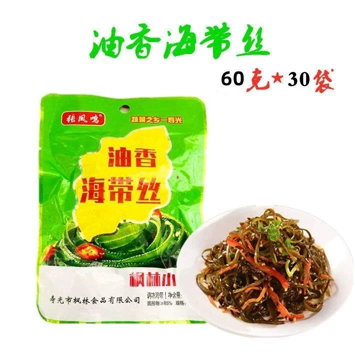 山东酱菜寿光张凤鸣油香海带丝60克25袋深海菜开袋即食咸菜下饭菜