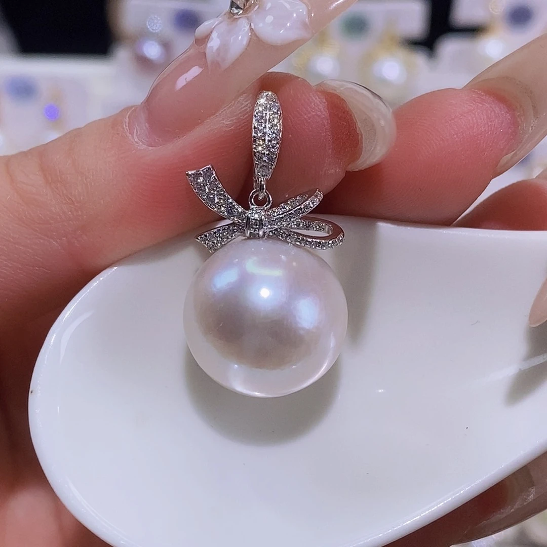 淡水珍珠颈饰银S925镶嵌小****