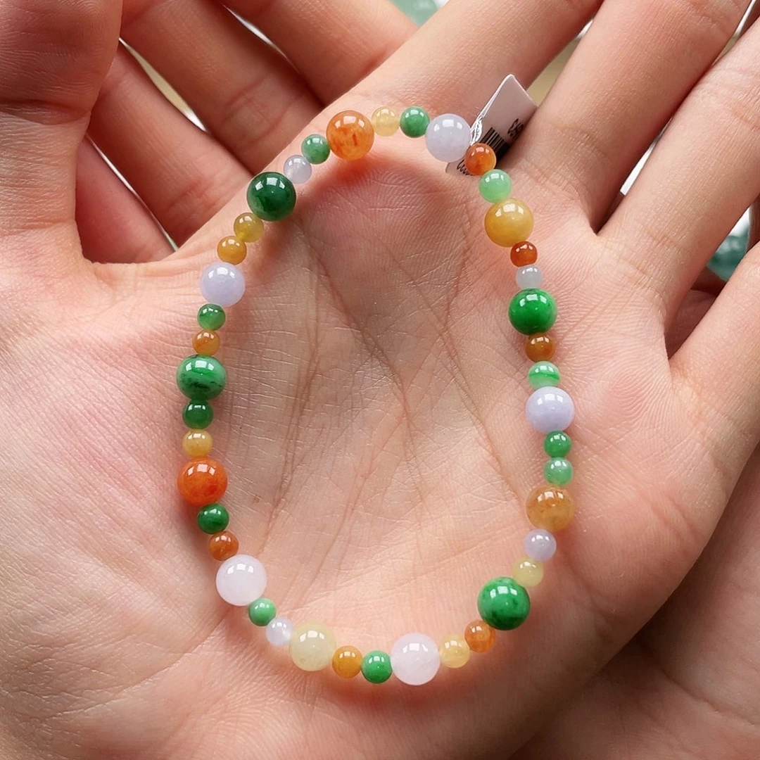 未镶嵌手串翡翠未镶嵌手链翡翠卡3.5-6.3